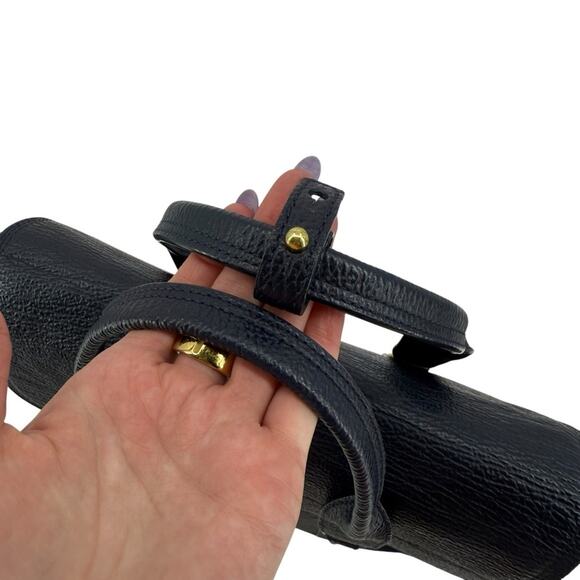 3.1 PHILLIP LIM Textured Calfskin Leather Large Pashli Satchel Ink Navy Blue - Picture 4 of 12